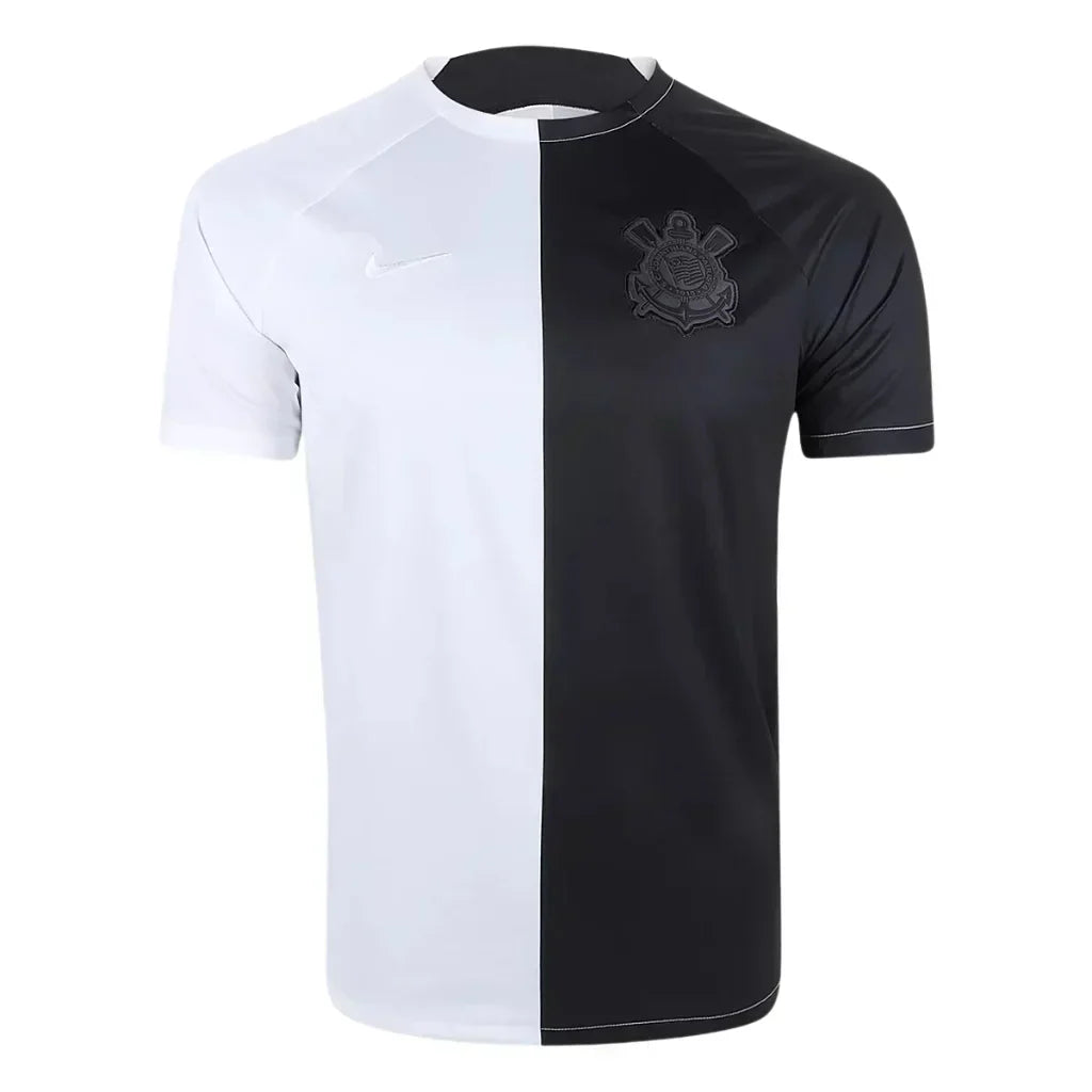 Camiseta Corinthians Pré Jogo 23/24 - Preto+Branco