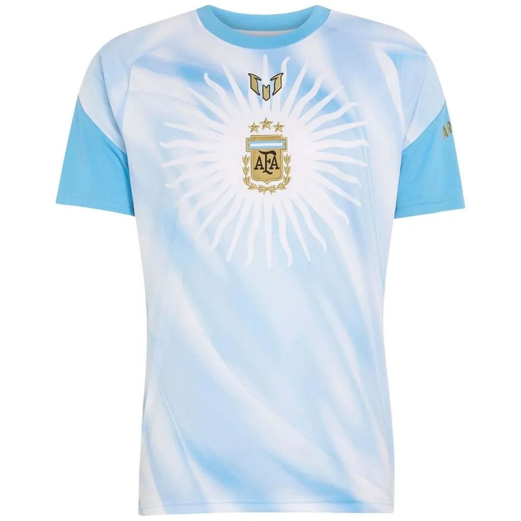 Camisa Masculina Argentina Pré Jogo Despedida Messi