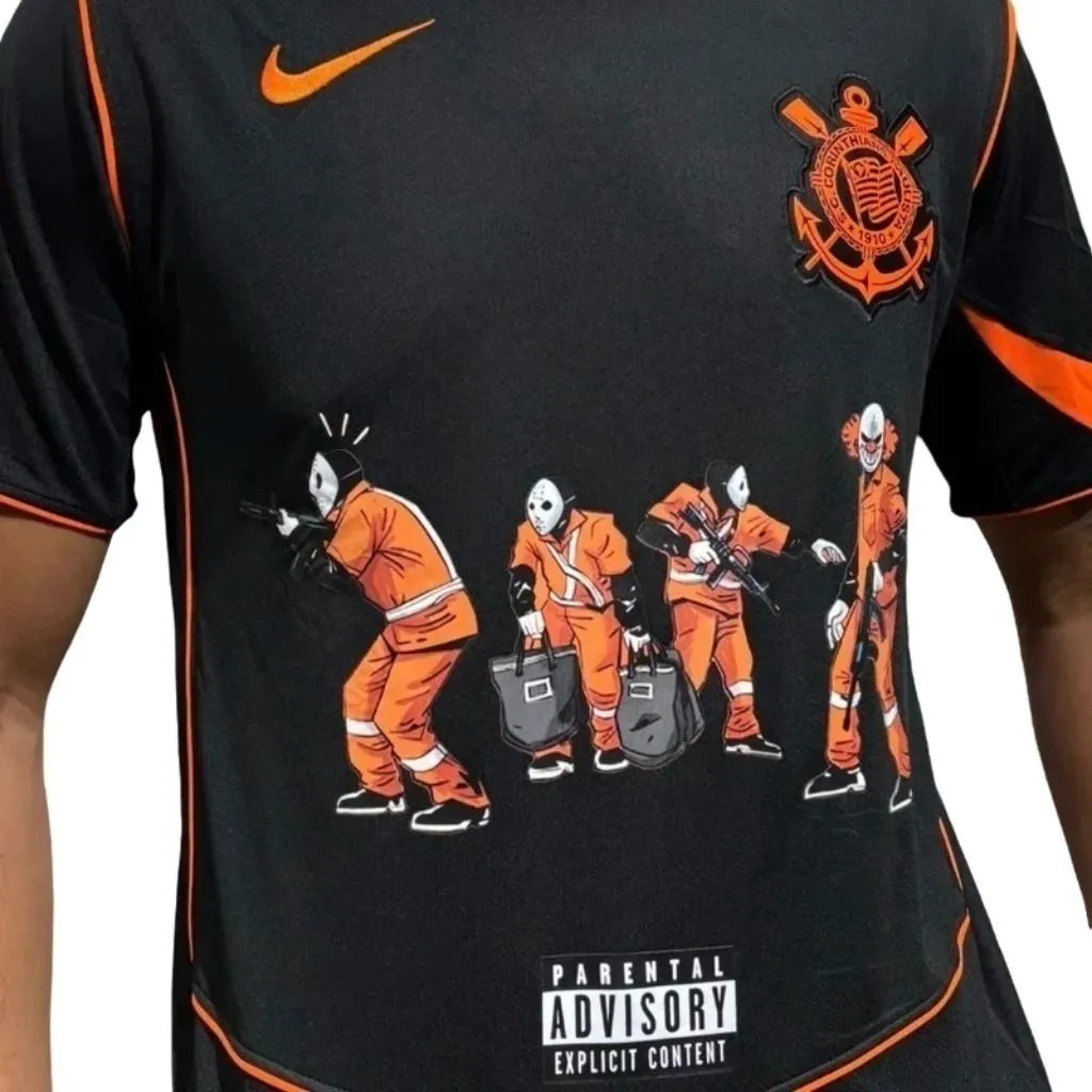 Camisa Masculina Corinthians III 2025/26 Ice Blue Racionais