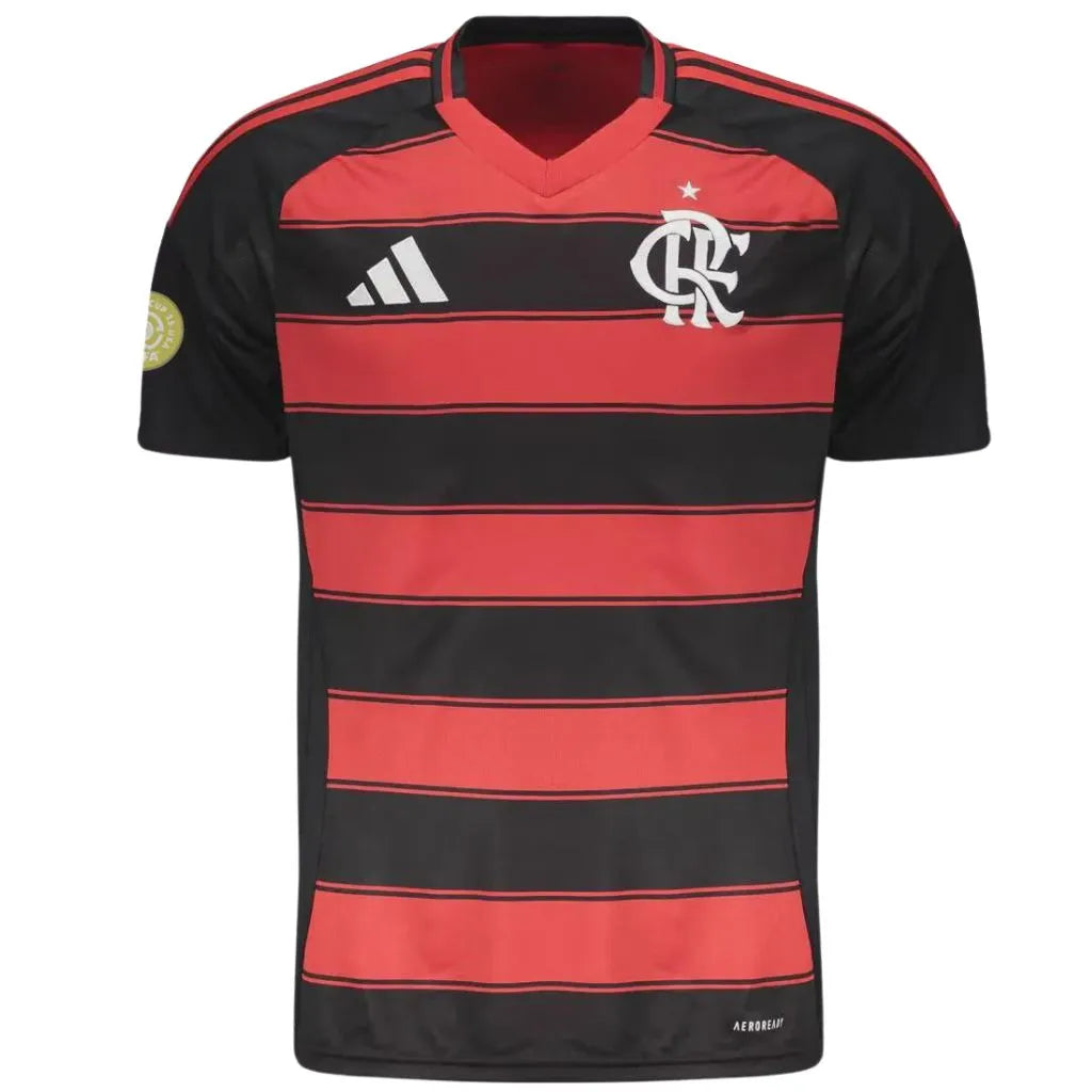 Camisa Masculina Flamengo I 2025/26 Patch Mundial