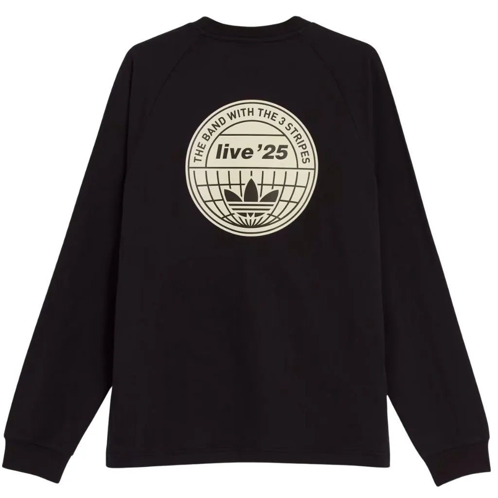 Camiseta Tour Oásis x Adidas Preta Manga Longa