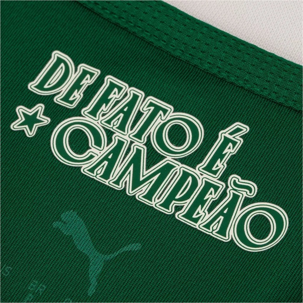Camisa Masculina Palmeiras Puma I 2025/26 com Patch Mundial
