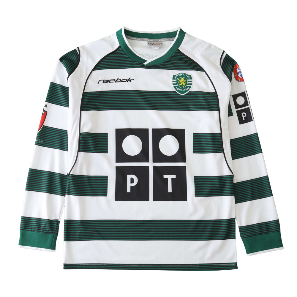 Camisa Retrô Sporting CP Home 2001/03 Manga Longa