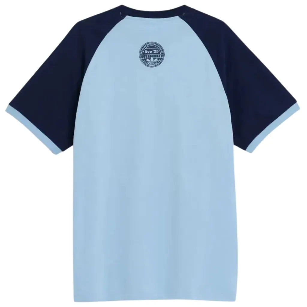 Camisa Tour Oásis x Adidas 3 Listras Azul