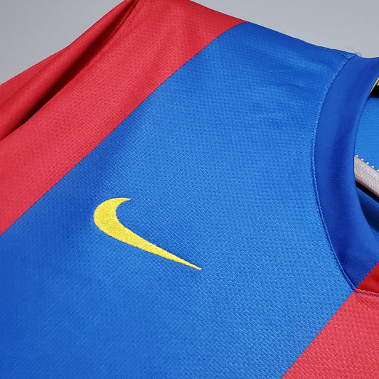 CAMISA RETRÔ BARCELONA HOME MANGA LONGA 06/07