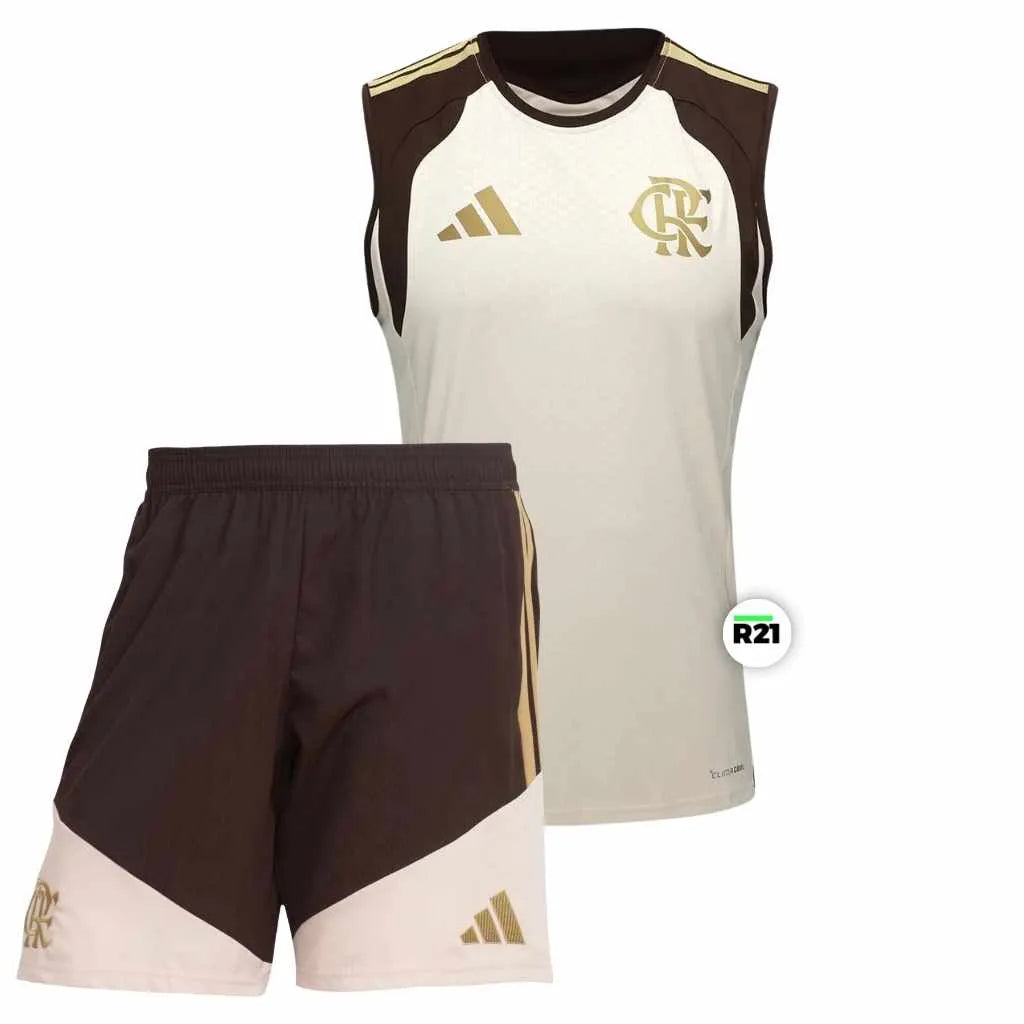 Kit Masculino Flamengo Treino 2026 Camiseta
