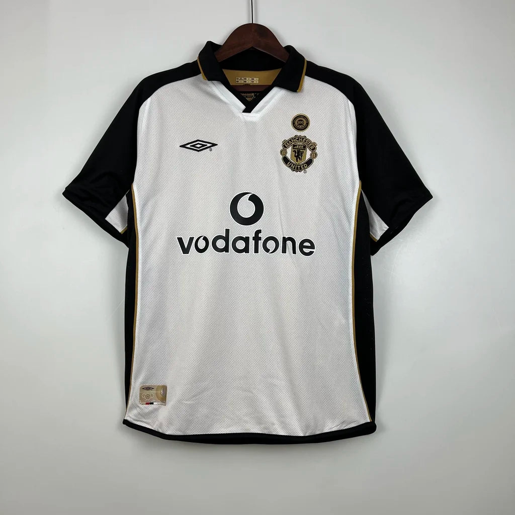 Camisa Masculina Retro Manchester United 100 anos Dupla Face 2002 - Torcedor