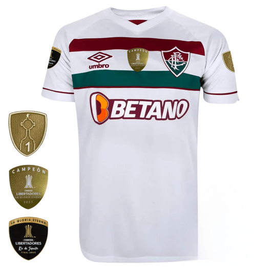 Camisa Masculina Fluminense II 2023/24 Patchs Campeão Libertadores