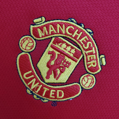 CAMISA RETRÔ MANCHESTER UNITED HOME MANGA LONGA 04/05