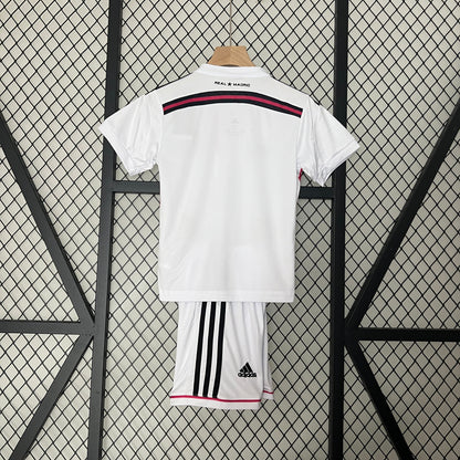 KIT INFANTIL RETRÔ REAL MADRID HOME 14/15