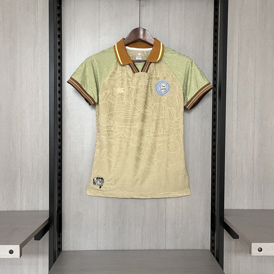 Camisa Bahia Edição Especial 25/26 - Versão Feminina Baby Look Bege