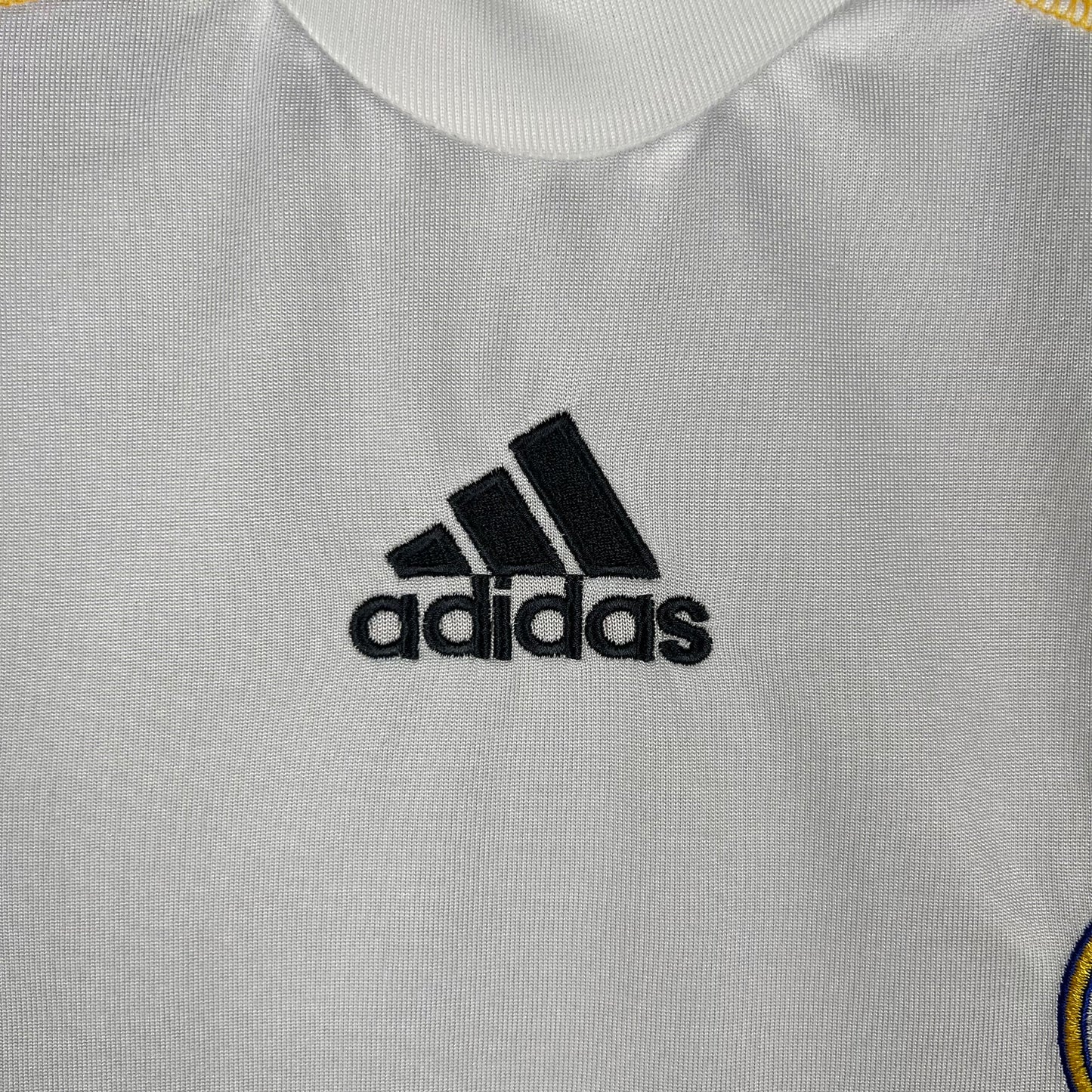 CAMISA REAL MADRID MANGA LONGA RETRÔ HOME 09/10