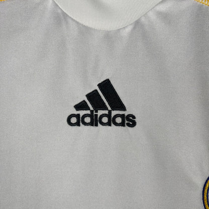 CAMISA REAL MADRID MANGA LONGA RETRÔ HOME 09/10