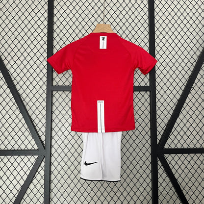 KIT INFANTIL RETRÔ MANCHESTER UNITED HOME 08/09