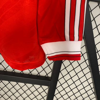 CAMISA RETRÔ MANCHESTER UNITED HOME MANGA LONGA 86/88