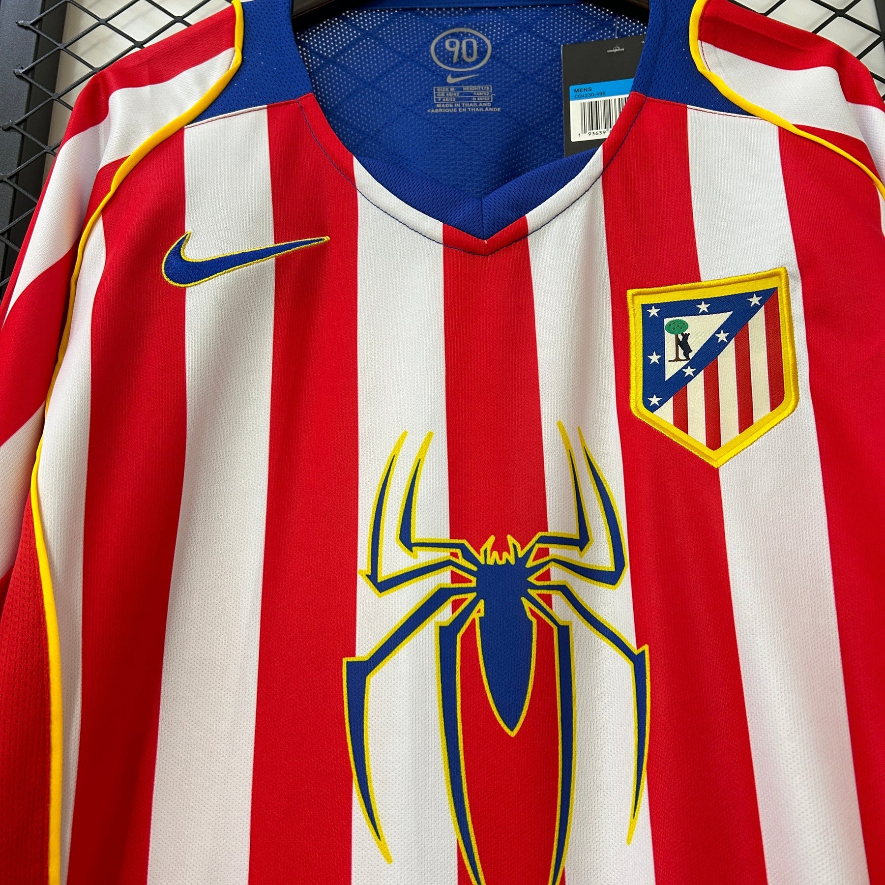CAMISA ATLÉTICO DE MADRID RETRÔ MANGA LONGA HOME 04/05