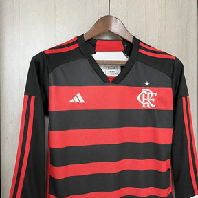 Conjunto Infantil Flamengo I 2024/25 Manga Longa