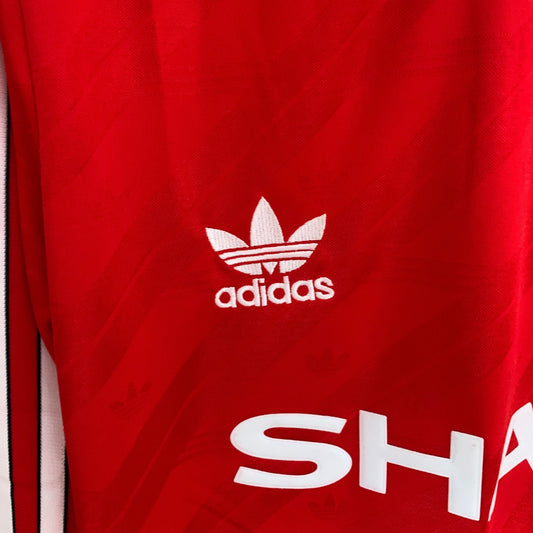 CAMISA RETRÔ MANCHESTER UNITED HOME MANGA LONGA 86/88