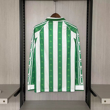 CAMISA RETRÔ REAL BÉTIS HOME MANGA LONGA 95/97