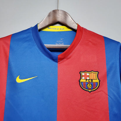 CAMISA RETRÔ BARCELONA HOME MANGA LONGA 06/07