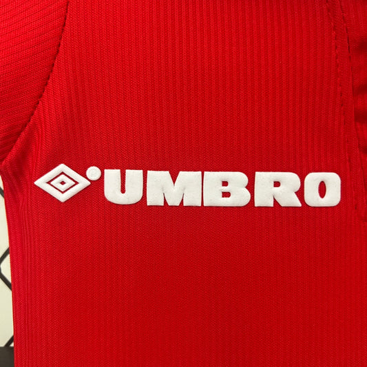 KIT INFANTIL RETRÔ MANCHESTER UNITED HOME 98/99