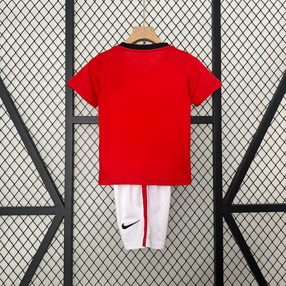 KIT INFANTIL RETRÔ MANCHESTER UNITED HOME 09/10