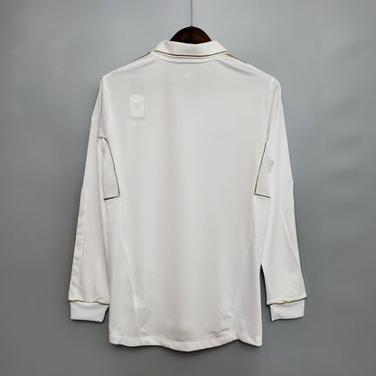 CAMISA REAL MADRID MANGA LONGA RETRÔ HOME 11/12