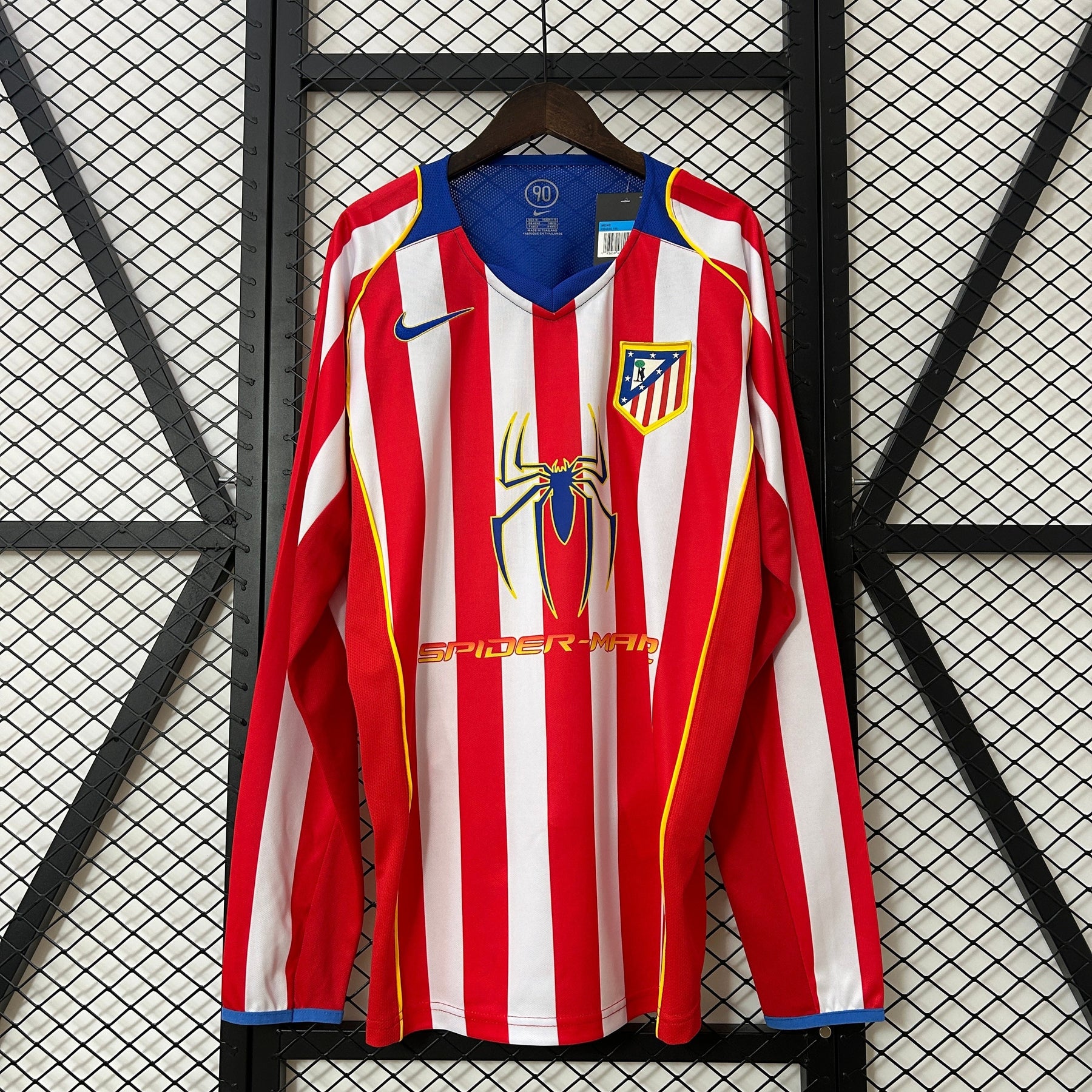 CAMISA ATLÉTICO DE MADRID RETRÔ MANGA LONGA HOME 04/05