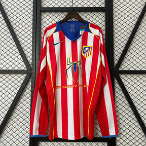 CAMISA ATLÉTICO DE MADRID RETRÔ MANGA LONGA HOME 04/05