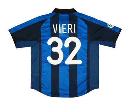 Camisa Retrô Inter de Milão 2001/02 Titular Azul/Preta