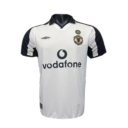 Camisa Retrô Manchester United 2001/02 100th (DUPLA FACE)