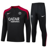 Conjunto PSG Zíper Curto Treino Preto 2024/25