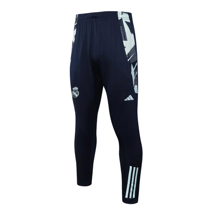 Conjunto Real Madrid Zíper Curto Treino Azul Turquesa 2024/25