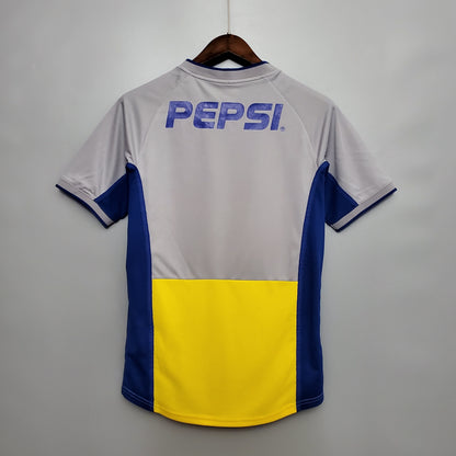 CAMISA BOCA JUNIORS RETRÔ AWAY 01/02