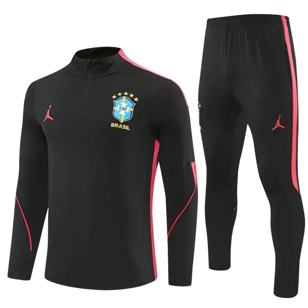 Conjunto de Treino Meio Ziper Brasil II 26