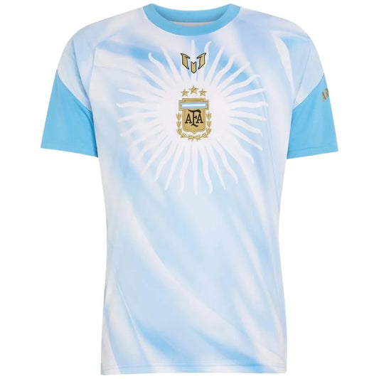 Camisa Masculina Argentina Pré Jogo Despedida Messi
