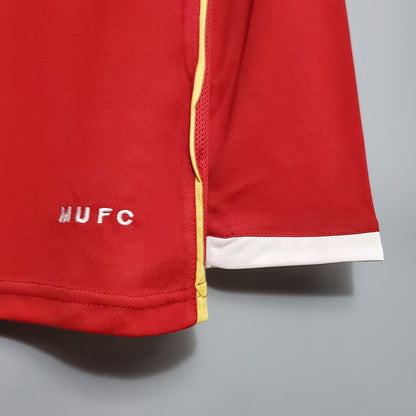 CAMISA RETRÔ MANCHESTER UNITED HOME MANGA LONGA 06/07