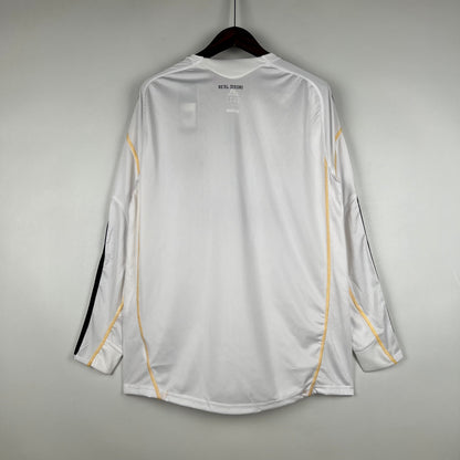 CAMISA REAL MADRID MANGA LONGA RETRÔ HOME 09/10