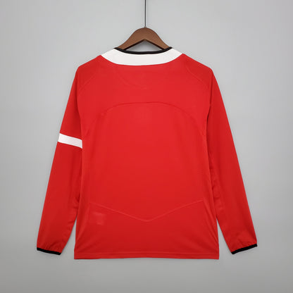 CAMISA RETRÔ MANCHESTER UNITED HOME MANGA LONGA 04/05