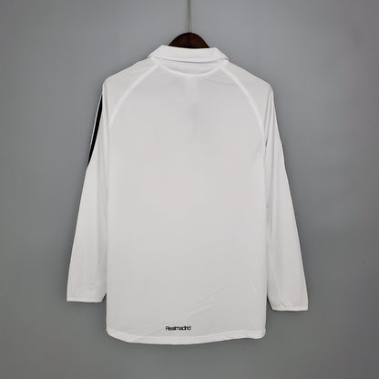 CAMISA REAL MADRID MANGA LONGA RETRÔ HOME 05/06