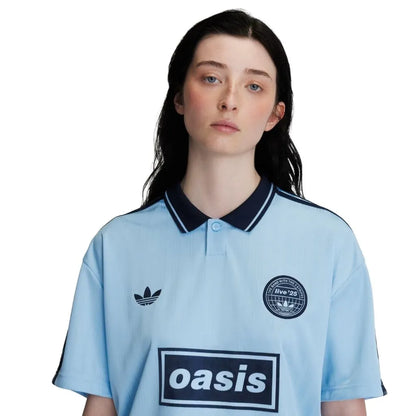 Camisa Polo Tour Oásis x Adidas Azul