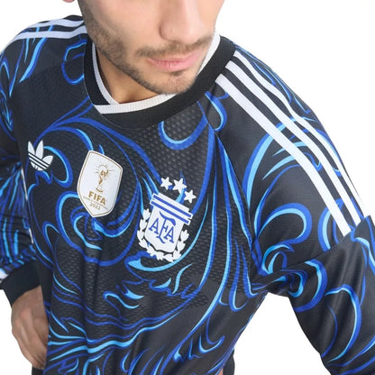 Camisa Masculina Argentina II 26 Manga Longa Authentic
