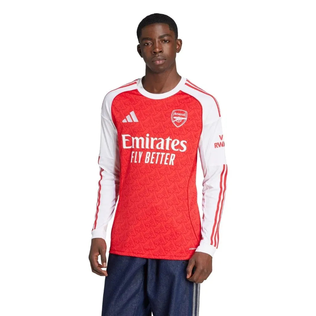 Camisa Masculina Arsenal Home 2025/26 Manga Longa