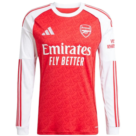 Camisa Masculina Arsenal Home 2025/26 Manga Longa