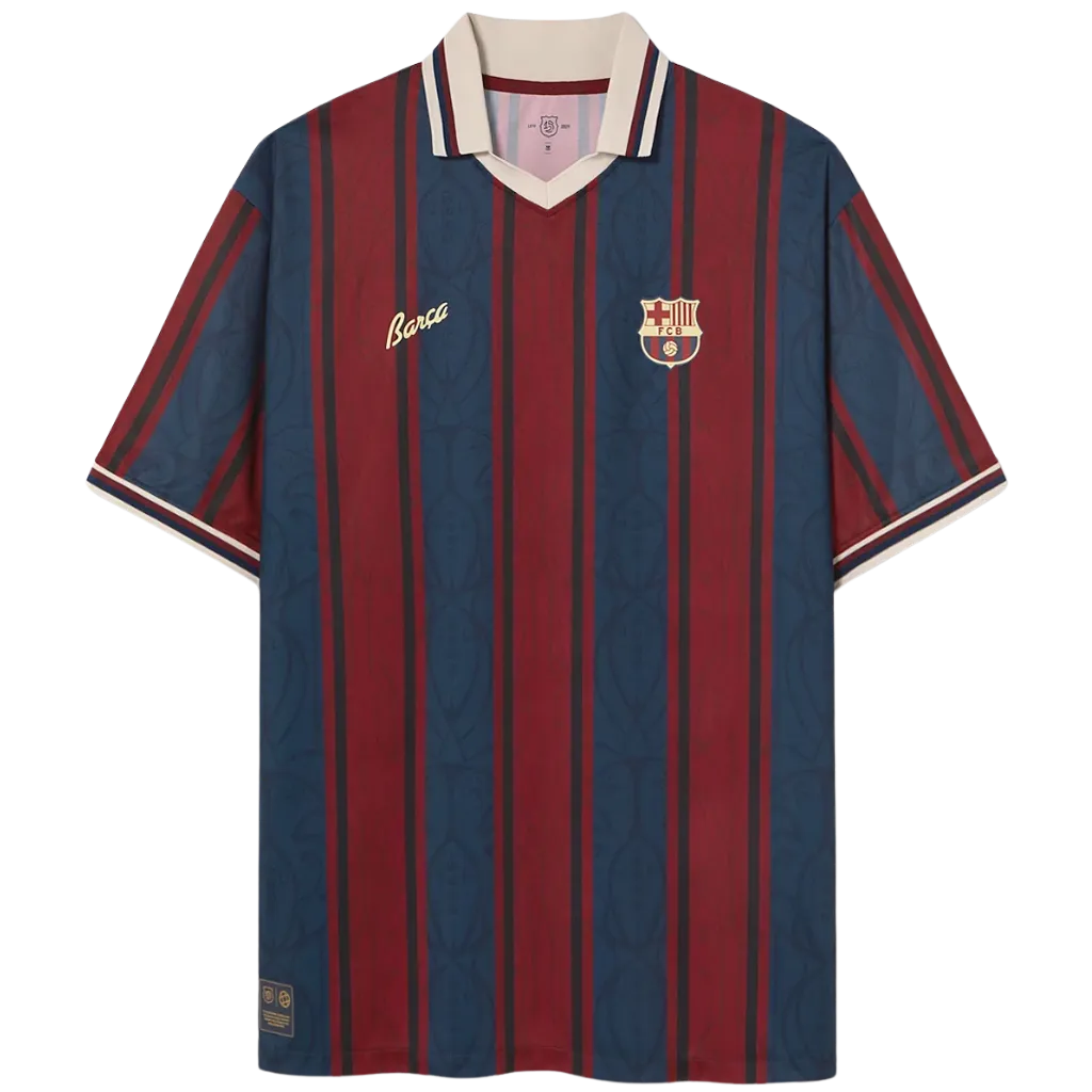 CAMISA MASCULINA BARCELONA 125 ANOS