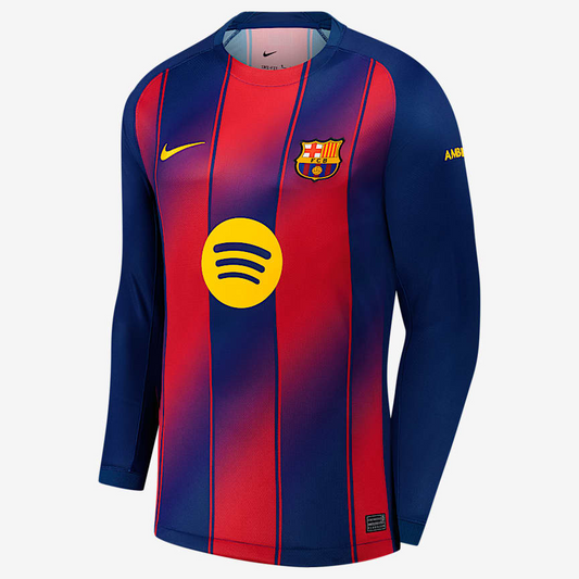 Camisa Masculina Barcelona I 2025/26 Manga Longa