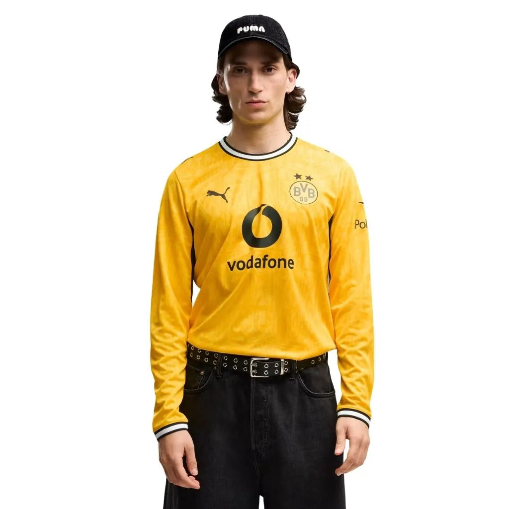 Camisa Masculina Borussia Dortmund Home 2026/27 Manga Longa