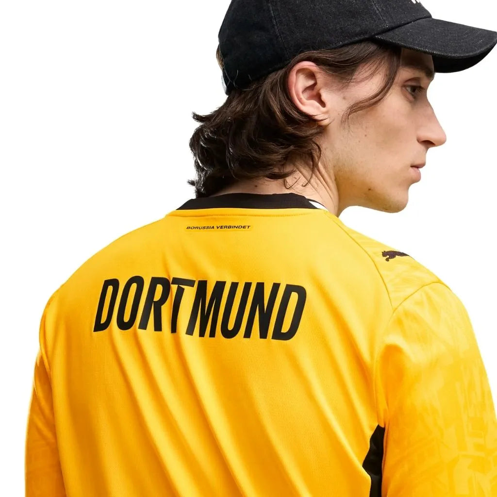 Camisa Masculina Borussia Dortmund Home 2026/27 Manga Longa