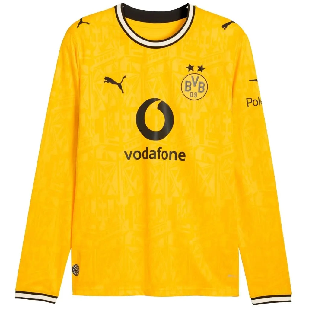 Camisa Masculina Borussia Dortmund Home 2026/27 Manga Longa