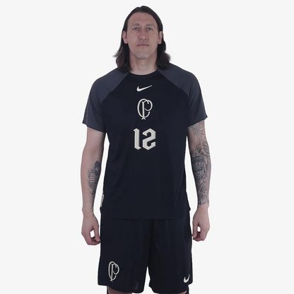CAMISA TIMAO CÁSSIO TORCEDOR PRETA